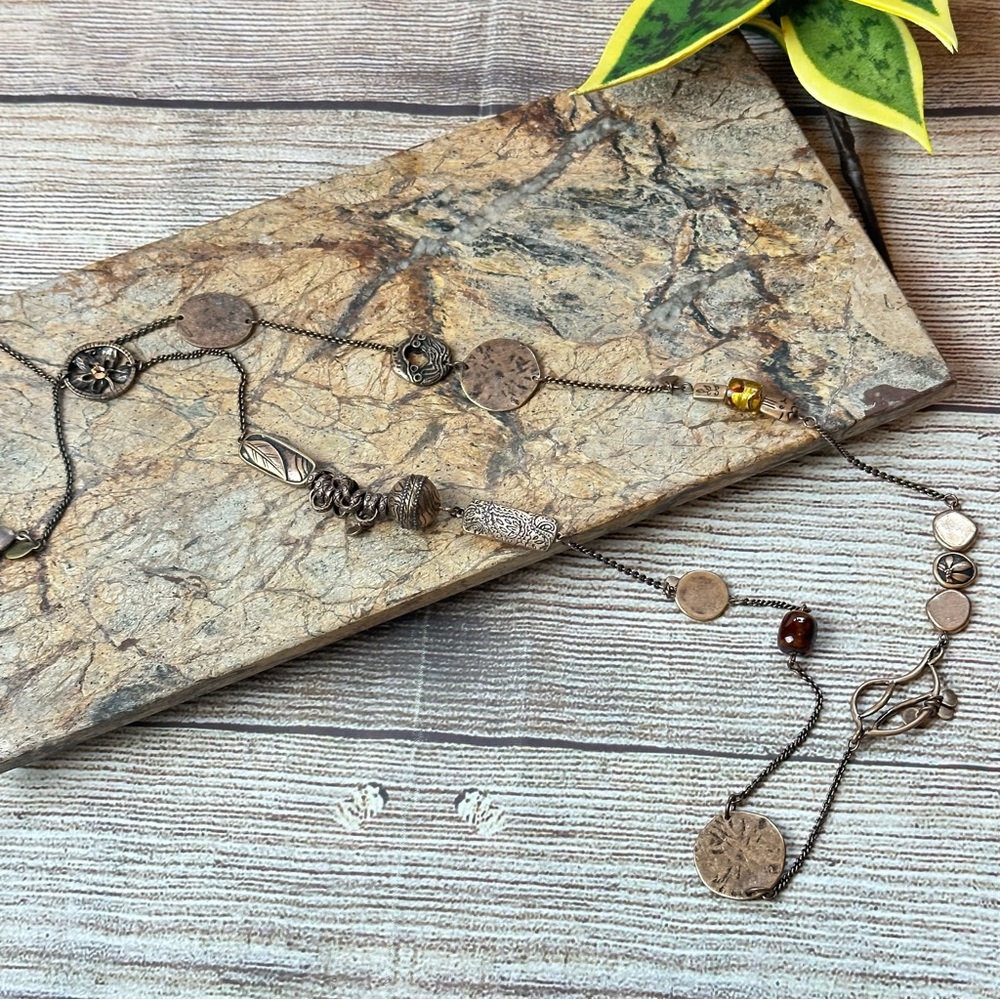 Chicos "Cascading" Copper Toned Necklace